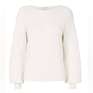 INTERMIX Cream Ribbed Sweater